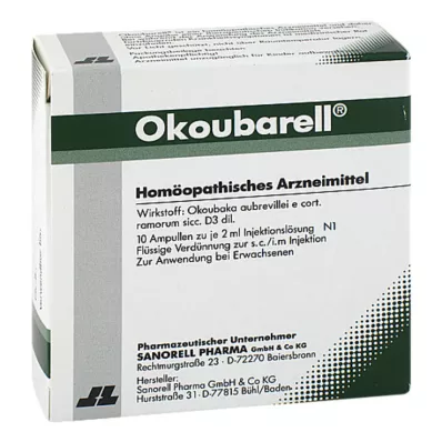 OKOUBARELL Ampulės, 10X2 ml