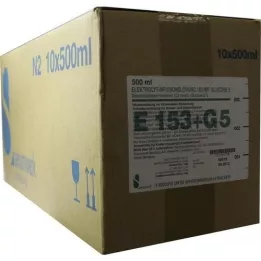 ELEKTROLYT Inf.-Lsg. 153 w.Gliukozė 5, 10X500 ml