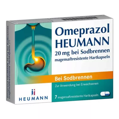 OMEPRAZOL Heumann 20 mg b.Sodbr.magensaftr.Hartk., 7 St