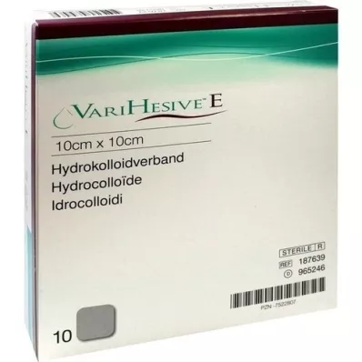 VARIHESIVE E 10x10 cm HKV hidroaktyvus, 10 vnt