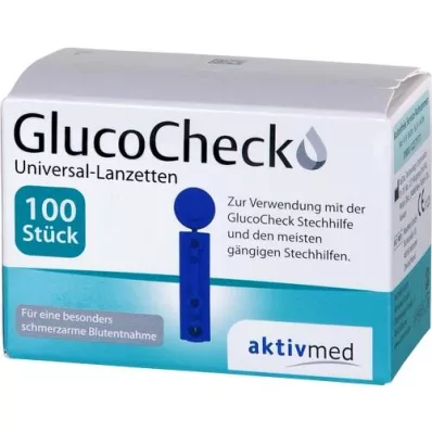 GLUCOCHECK Lancetai universalūs, 100 vnt