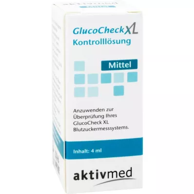 GLUCOCHECK XL Kontrolinio tirpalo terpė, 4 ml