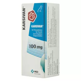KARSIVAN 100 mg plėvele dengtos tabletės šunims, 60 vnt