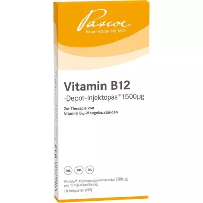 VITAMIN B12 DEPOT Inj. 1500 μg injekcinis tirpalas, 10X1 ml