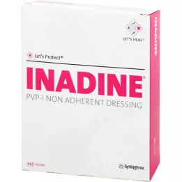 INADINE Tepalinė marlė š. PVP Jod. 9,5x9,5 cm, 25 vnt