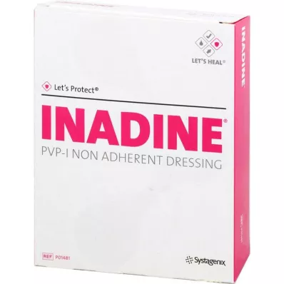 INADINE Tepalinė marlė š. PVP Jod. 9,5x9,5 cm, 25 vnt