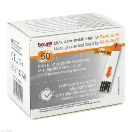 BEURER GL44/GL50 testo juostelės, 50 vnt