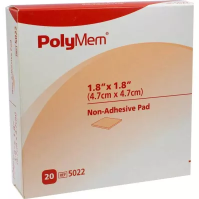 POLYMEM Žaizdos pagalvėlė n.adhesive 5x5 cm, 20 vnt