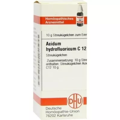 ACIDUM HYDROFLUORICUM C 12 rutuliukų, 10 g