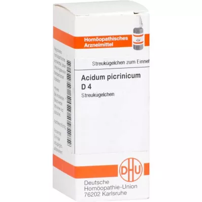 DHU Acidum picrinicum D 4 rutuliukai, 10 g