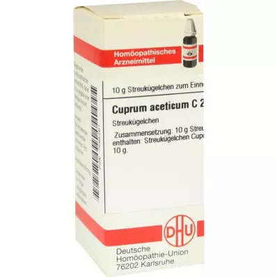 CUPRUM ACETICUM C 200 rutuliukų, 10 g