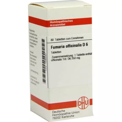 DHU Fumaria ofic.D 6 tabletės, 80 vnt DHU Fumaria ofic.D 6 tabletės, 80 vnt