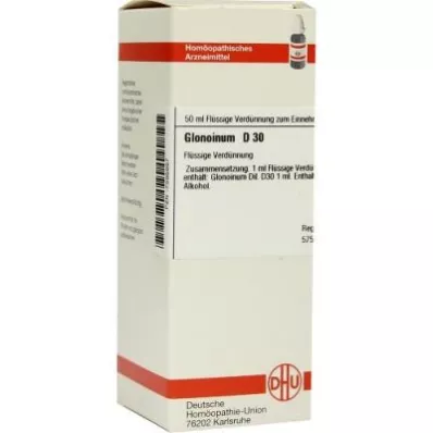 GLONOINUM D 30 skiedinys, 50 ml