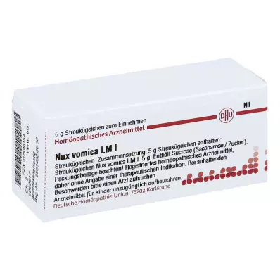 NUX VOMICA LM I rutuliukai, 5 g NUX VOMICA LM I rutuliukai, 5 g