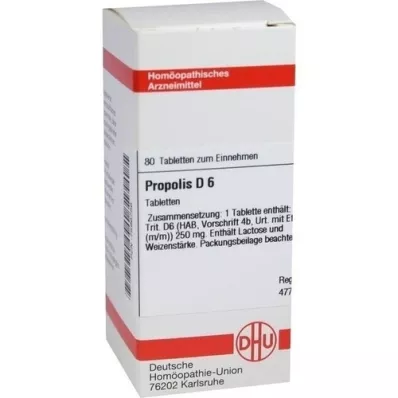 PROPOLIS D 6 tabletės, 80 kapsulių