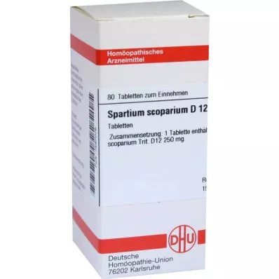 DHU Spartium Scoparium D 12 tablečių, 80 vnt