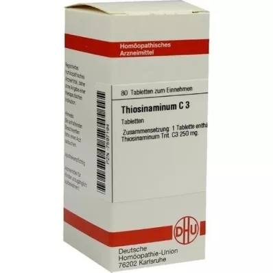 THIOSINAMINUM C 3 tabletės, 80 kapsulių