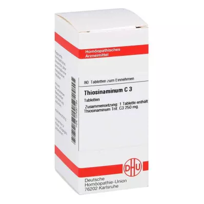 THIOSINAMINUM C 3 tabletės, 80 kapsulių