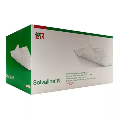 Solvaline N 10x10 cm sterilūs kompresai, 100 vnt Solvaline N 10x10 cm sterilūs kompresai, 100 vnt