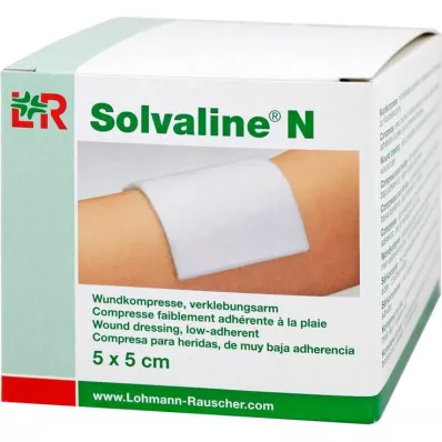 Solvaline N 5x5 cm sterilūs kompresai, 25 vnt