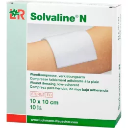 SOLVALINE N Kompresai 10x10 cm sterilūs, 10 vnt