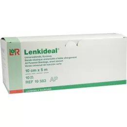 LENKIDEAL Idealb.10 cmx5 m baltos spalvos be tvarsčio, palaidas, 10 vnt