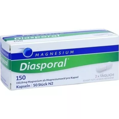 MAGNESIUM DIASPORAL 150 kapsulių, 50 vnt