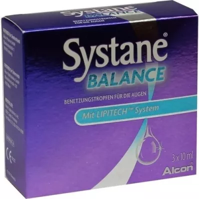 SYSTANE BALANCE Drėkinamieji lašai akims, 3X10 ml