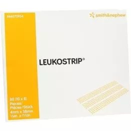 LEUKOSTRIP Žaizdų siuvimo juostelės 4x38 mm, 10X8 vnt