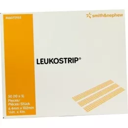 LEUKOSTRIP Žaizdų siuvimo juostelės 6,4x102 mm, 10X5 vnt