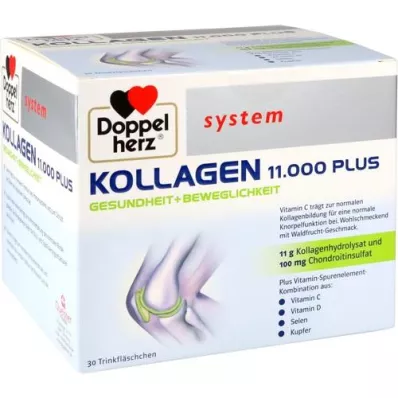 DOPPELHERZ Kolageno 11.000 Plus sistemos ampulės, 30X25 ml