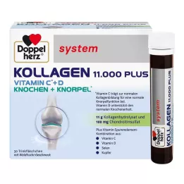 DOPPELHERZ Kolageno 11.000 Plus sistemos ampulės, 30X25 ml