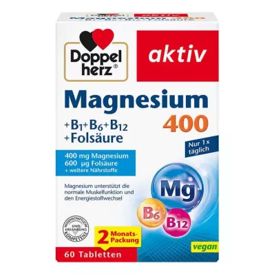 DOPPELHERZ Magnio 400 mg tabletės, 60 vnt