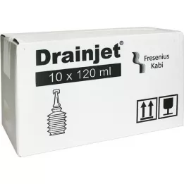 FREKA DRAINJET 0,9 % ISO fiziologinis tirpalas, 10X120 ml