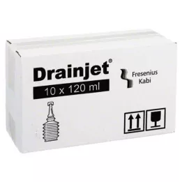 FREKA DRAINJET 0,9 % ISO fiziologinis tirpalas, 10X120 ml