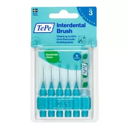 TEPE Tarpdančių šepetėlis Original 0,6 mm ISO 3 mėlyni, 6 vnt