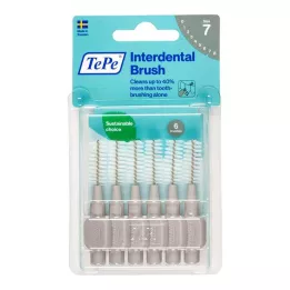 TEPE Tarpdančių šepetėlis Original 1,3 mm ISO 7 pilkos spalvos, 6 vnt
