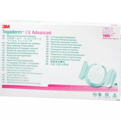 Tegaderm 3M i.v.Pažangus tinkas 8,5x11,5cm 1685, 50 vnt Tegaderm 3M i.v.Pažangus tinkas 8,5x11,5cm 1685, 50 vnt