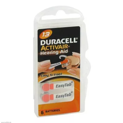 BATTERIEN f.aparate auditive Duracell 13, 6 buc