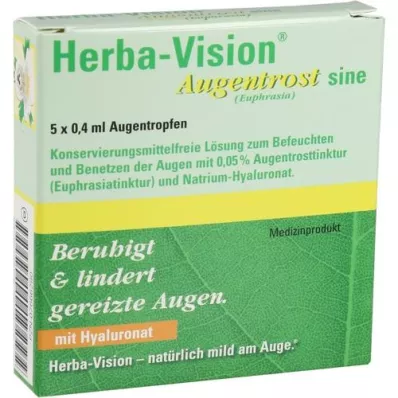 HERBA-VISION Eyebright sine akių lašai, 5X0,4 ml