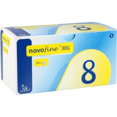 NOVOFINE 8 adatos 0,30x8 mm 30 G plonasienės, 100 vnt