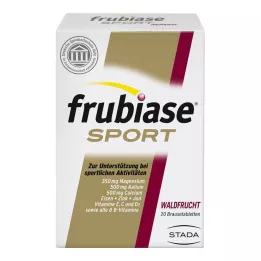 FRUBIASE SPORT Miško vaisių putojančios tabletės, 20 vnt