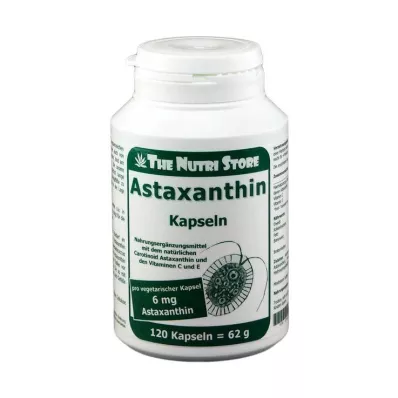 ASTAXANTHIN 6 mg vegetariškos kapsulės, 120 vnt