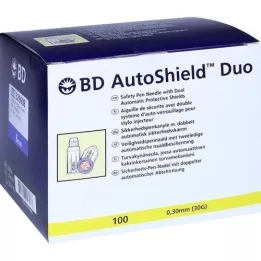 BD AUTOSHIELD 8 mm apsauginės rašiklio adatos Duo, 100 vnt
