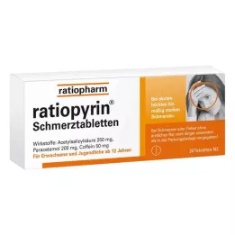 RATIOPYRIN Tablečių nuo skausmo, 20 vnt