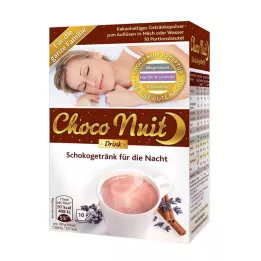 CHOCO NUIT Geros nakties šokoladinio gėrimo milteliai, 10 vnt