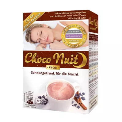 Choco Nuit labanakt šokoladinio gėrimo milteliai, 10 vnt