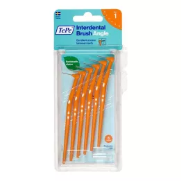 TEPE Tarpdančių šepetėlis Angle 0,45 mm ISO 1 oranžinis, 6 vnt