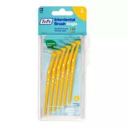 TEPE Tarpdančių šepetėlis Angle 0,7 mm ISO 4 geltoni, 6 vnt