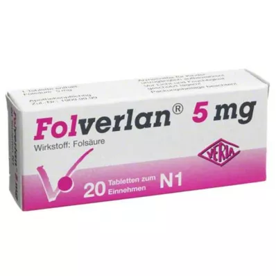 Folverlan 5 mg tabletės, 20 vnt